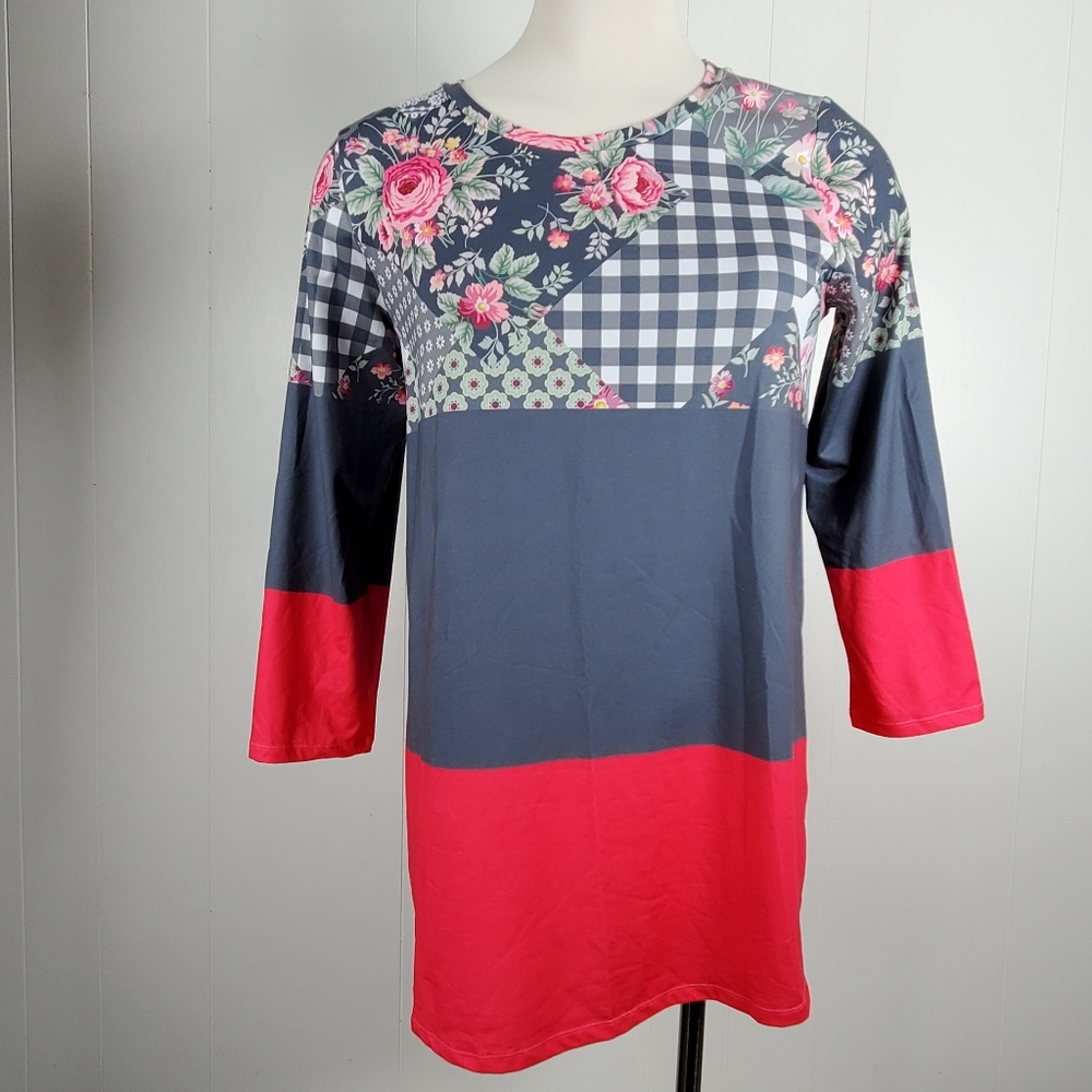 NWT Nanu 3/4 sleeve tunic shirt - Picture 10 of 13